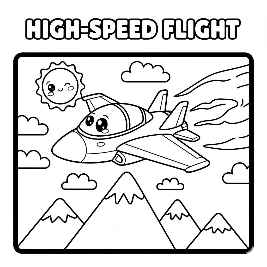 Fighter Jet Coloring Page