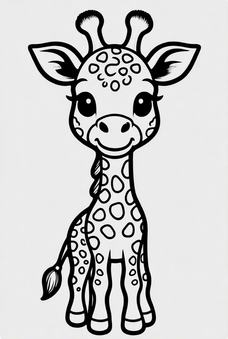 Giraffe Coloring Page