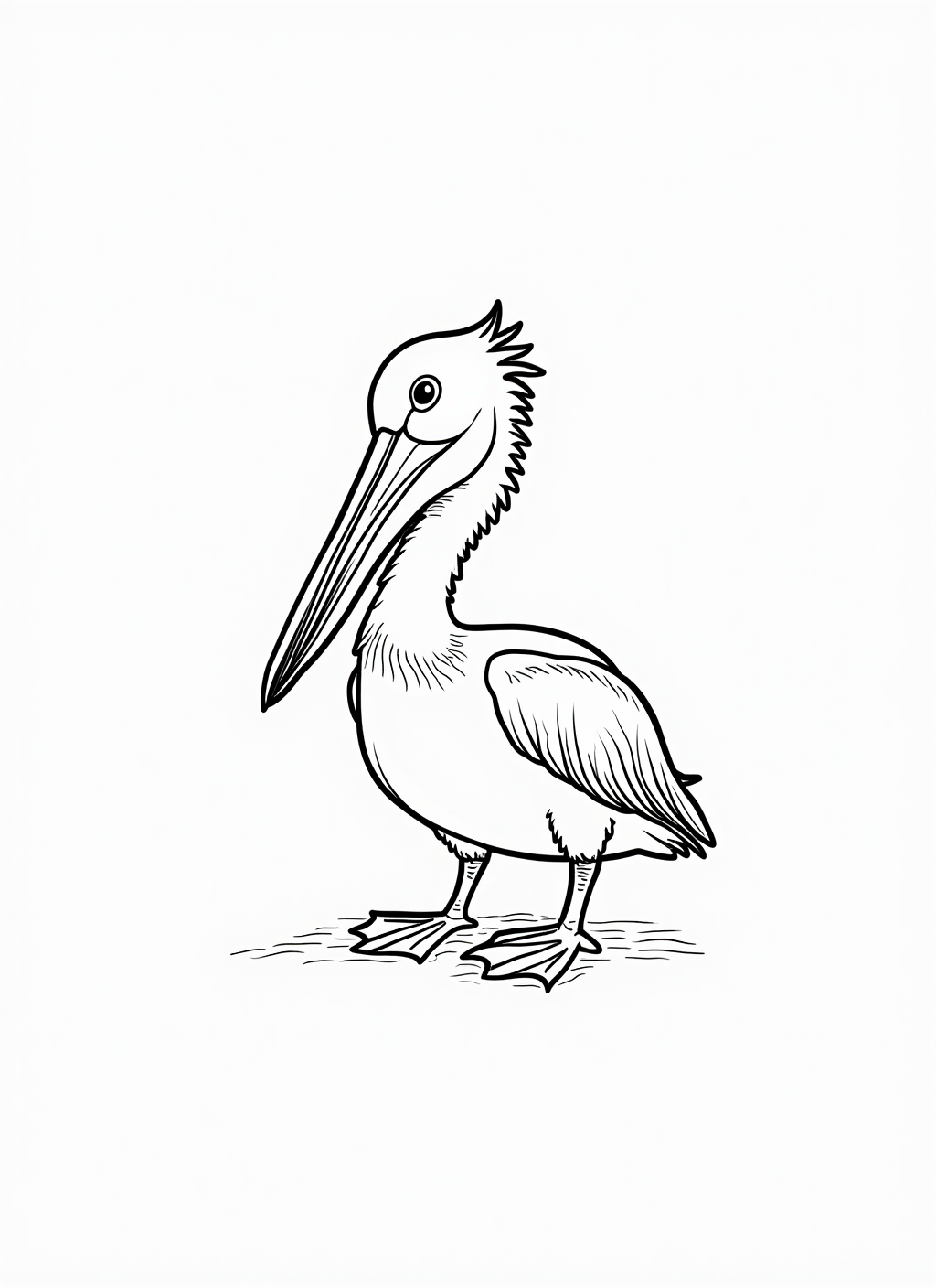 Pelican Coloring Page