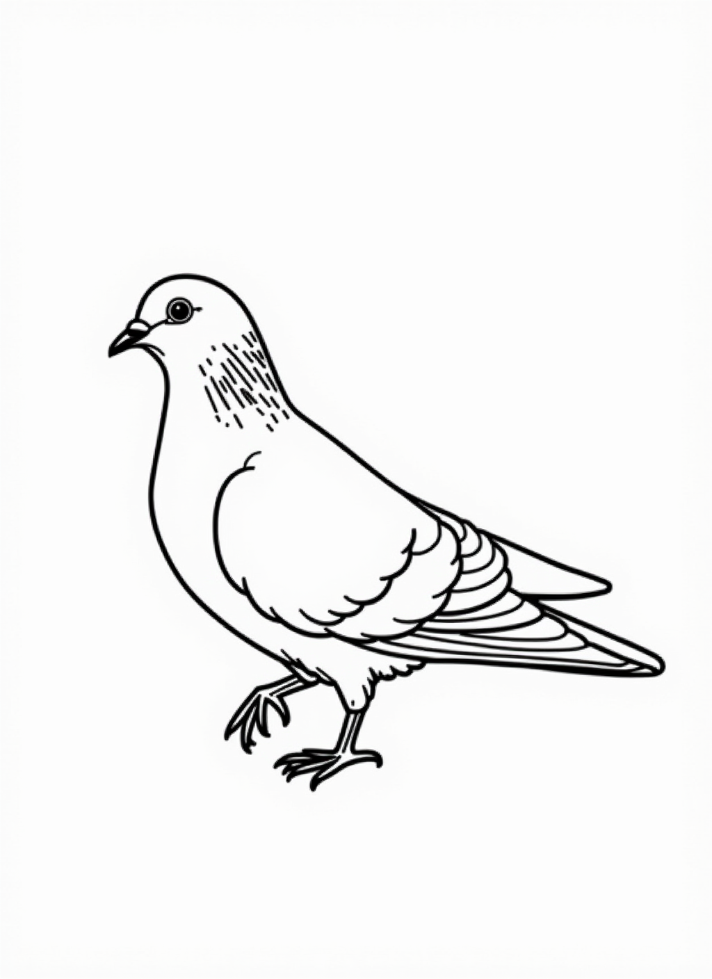 Pigeon Coloring Page