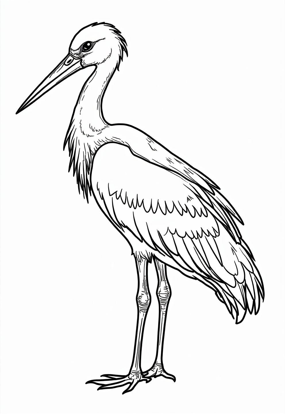 Stork Coloring Page