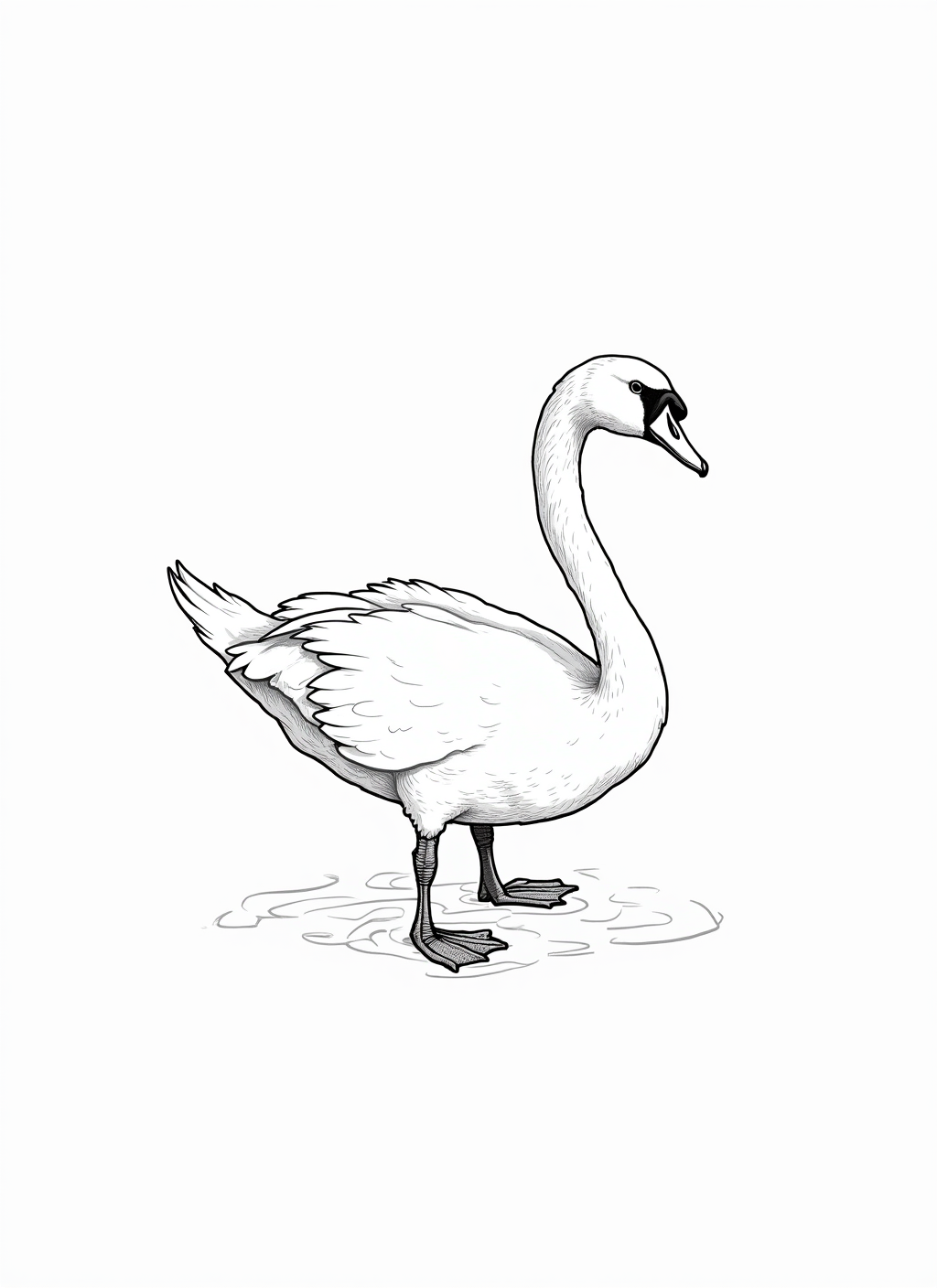 Swan Coloring Page