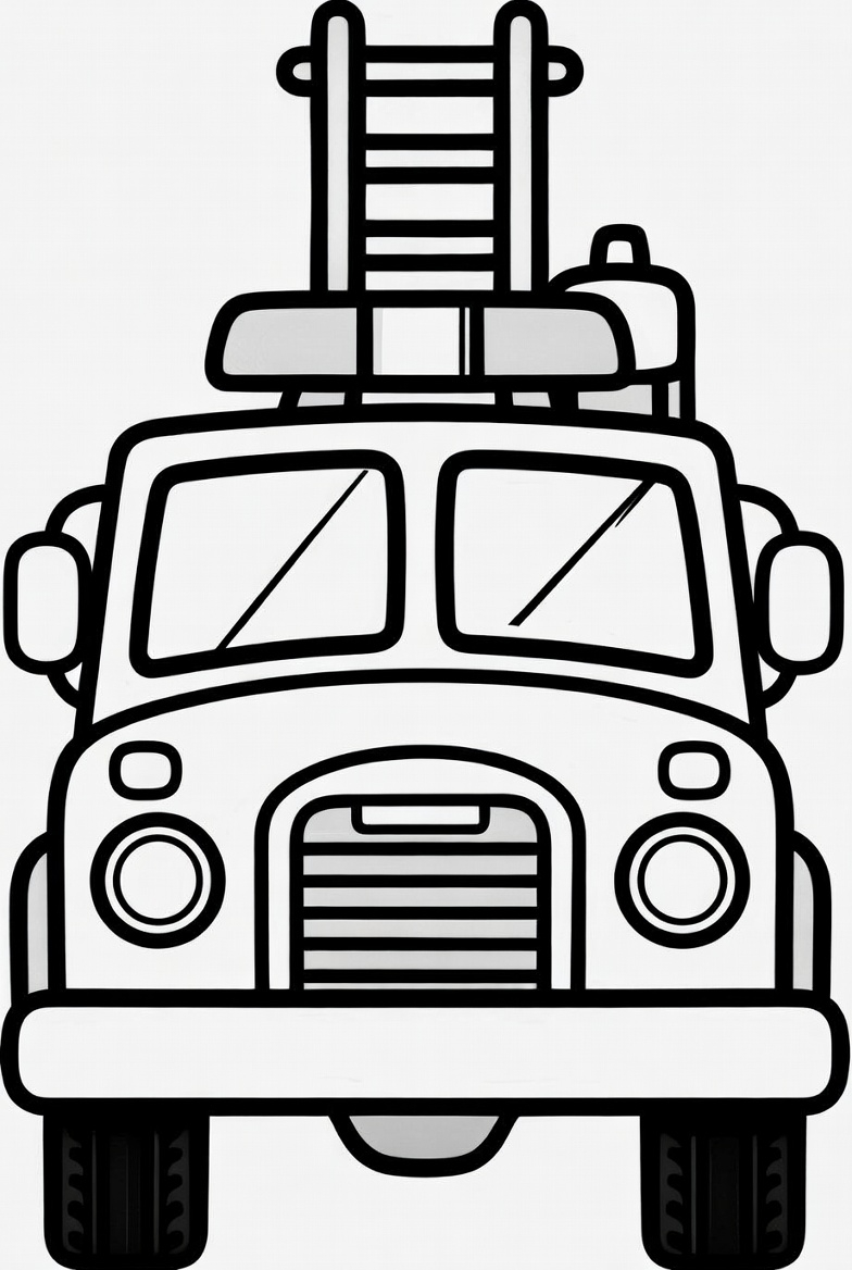 Fire Truck Coloring Page