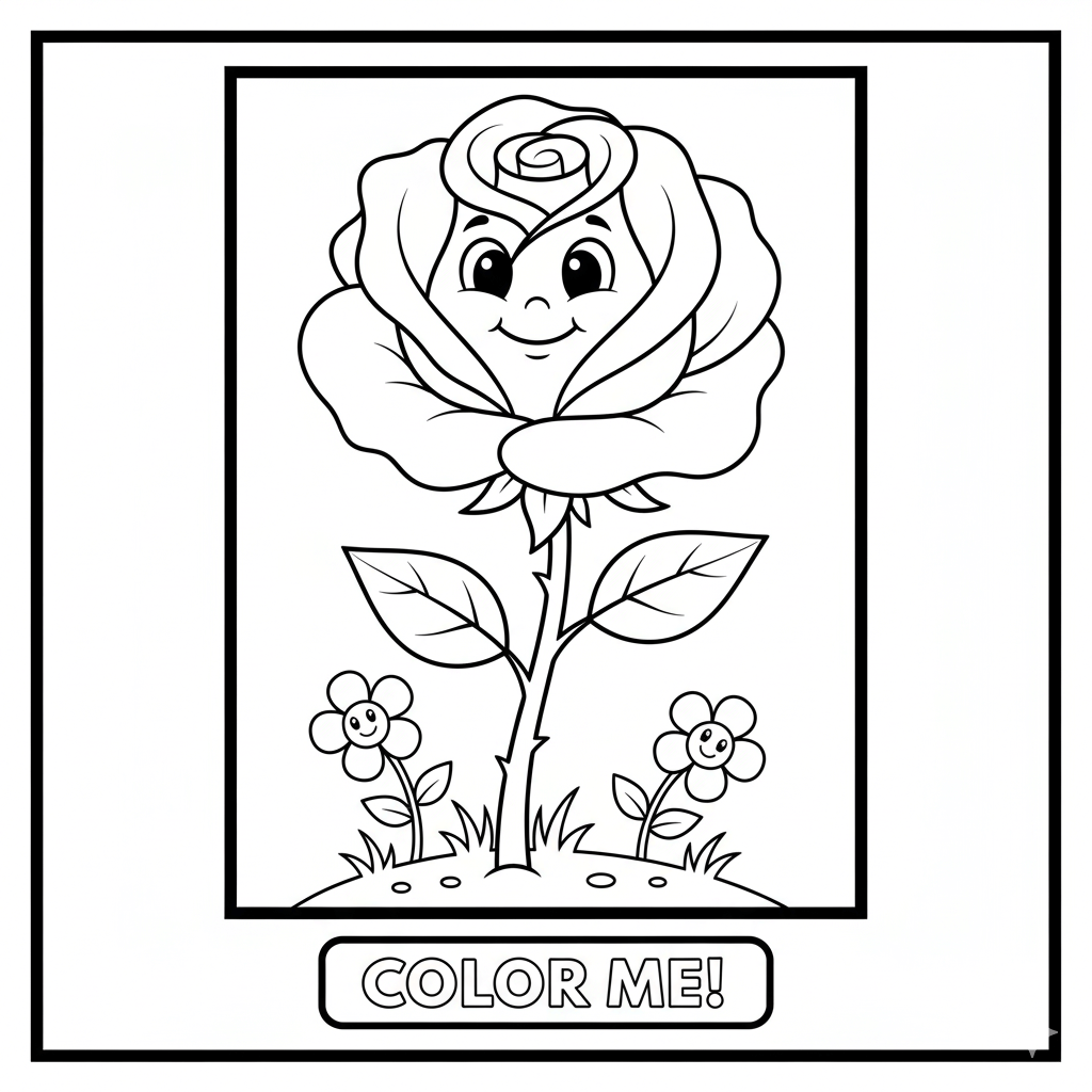 Flower Coloring Pages