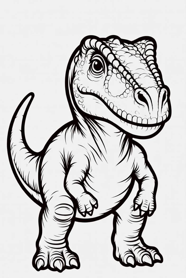 Allosaurus Coloring Page