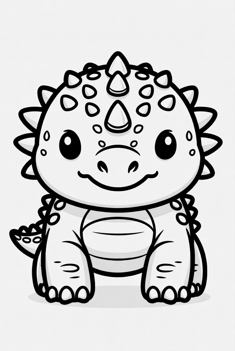 Ankylosaurus Coloring Page