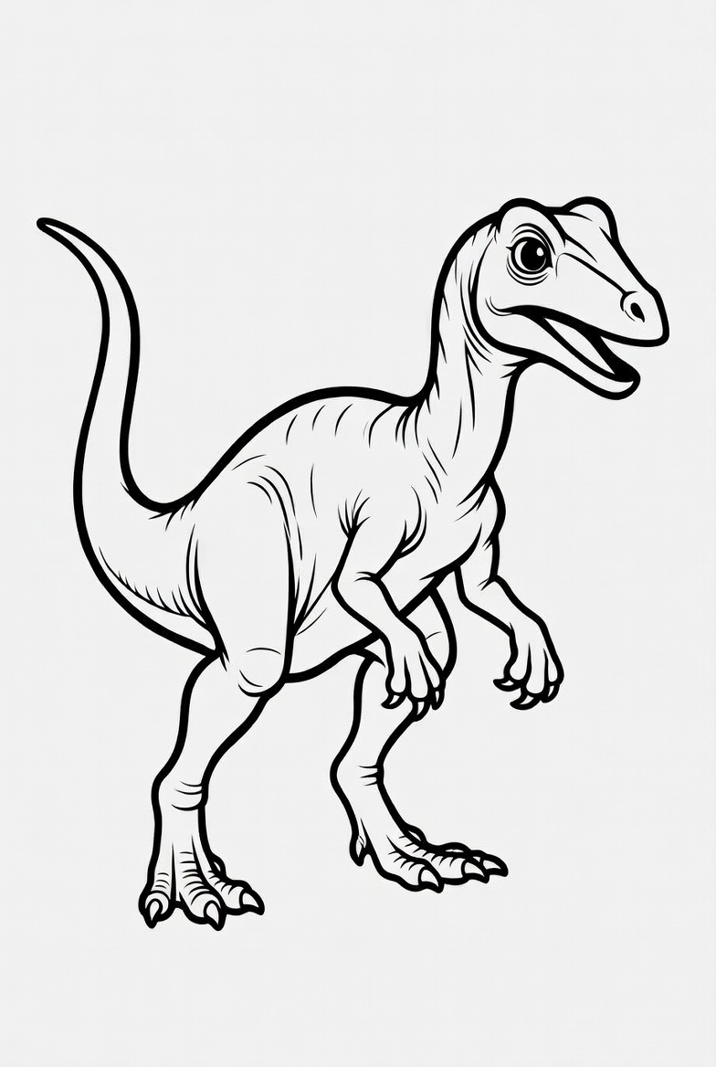 Compsognathus Coloring Page
