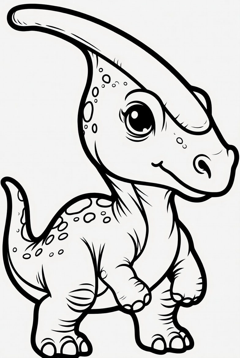 Parasaurolophus Coloring Page