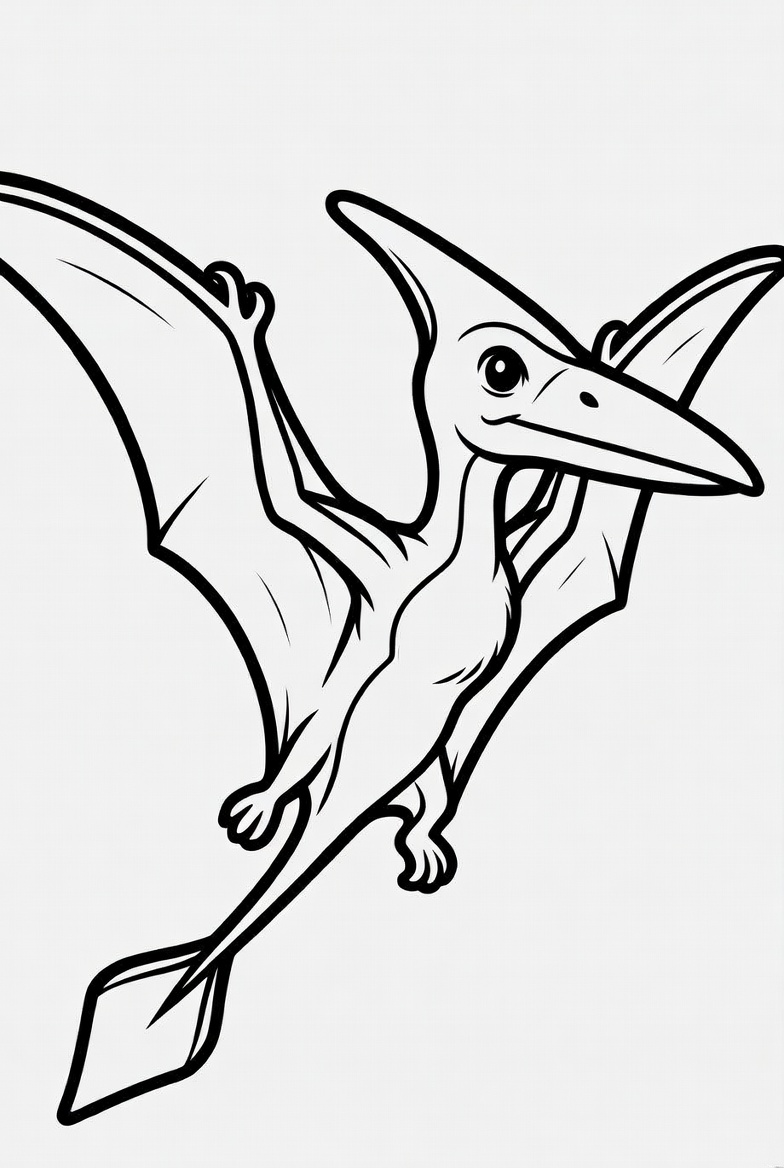 Pterodactyl Coloring Page