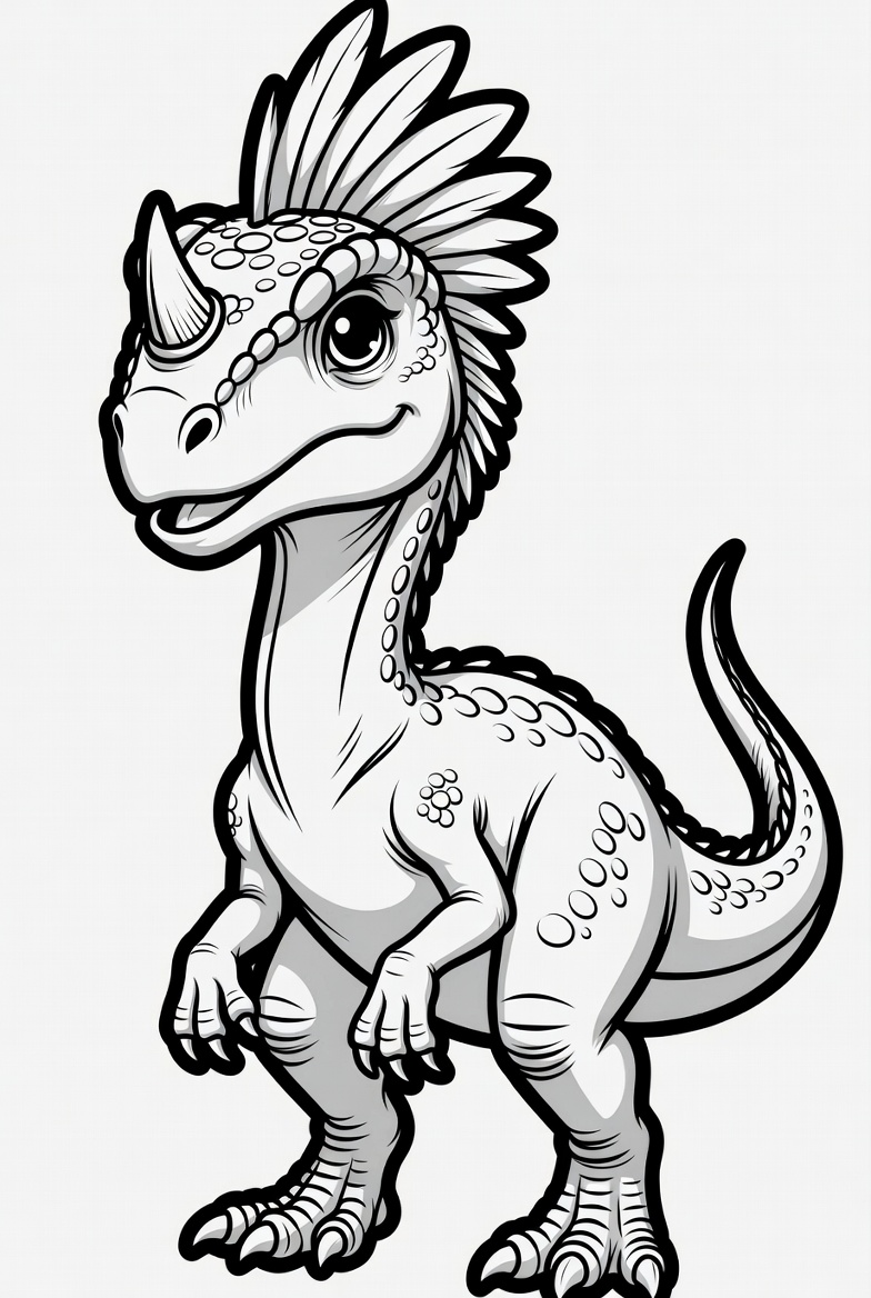 Therizinosaurus Coloring Page