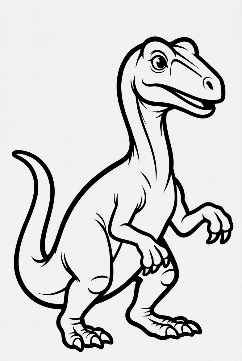 Utahraptor Coloring Page