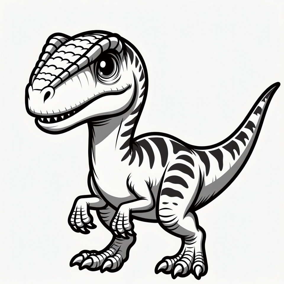 Velociraptor Coloring Page