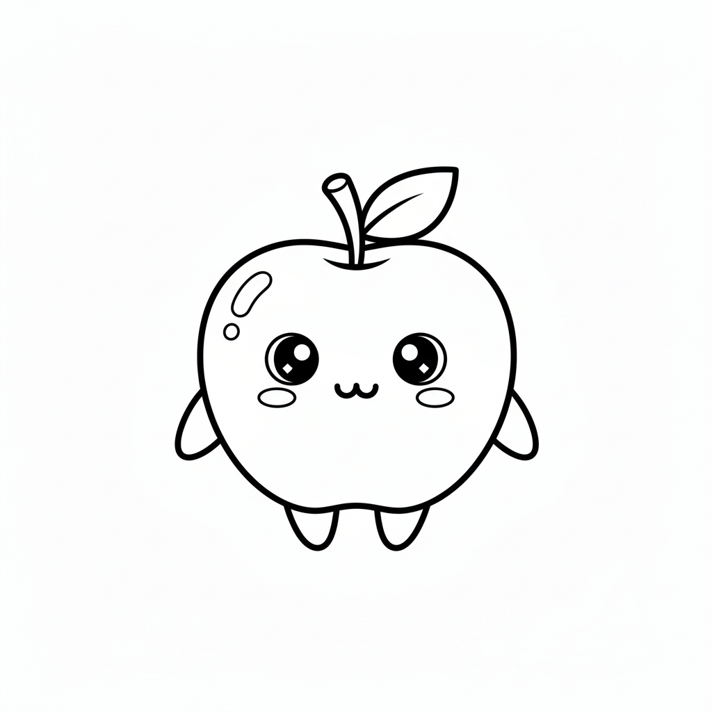 Apple Coloring Page