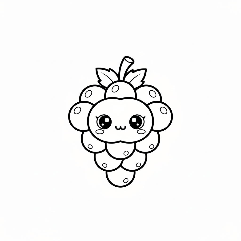 Grapes Coloring Page