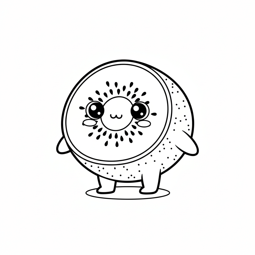 Kiwi Coloring Page