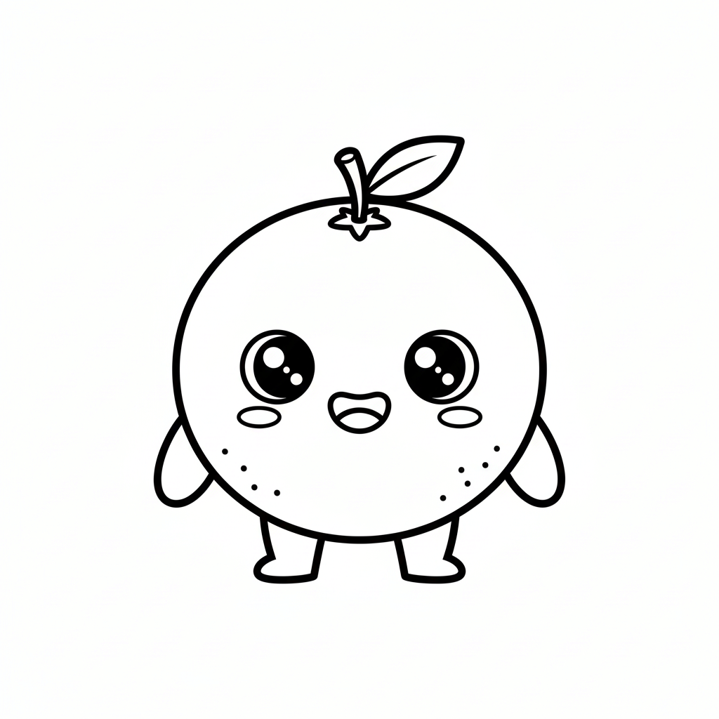 Orange Coloring Page