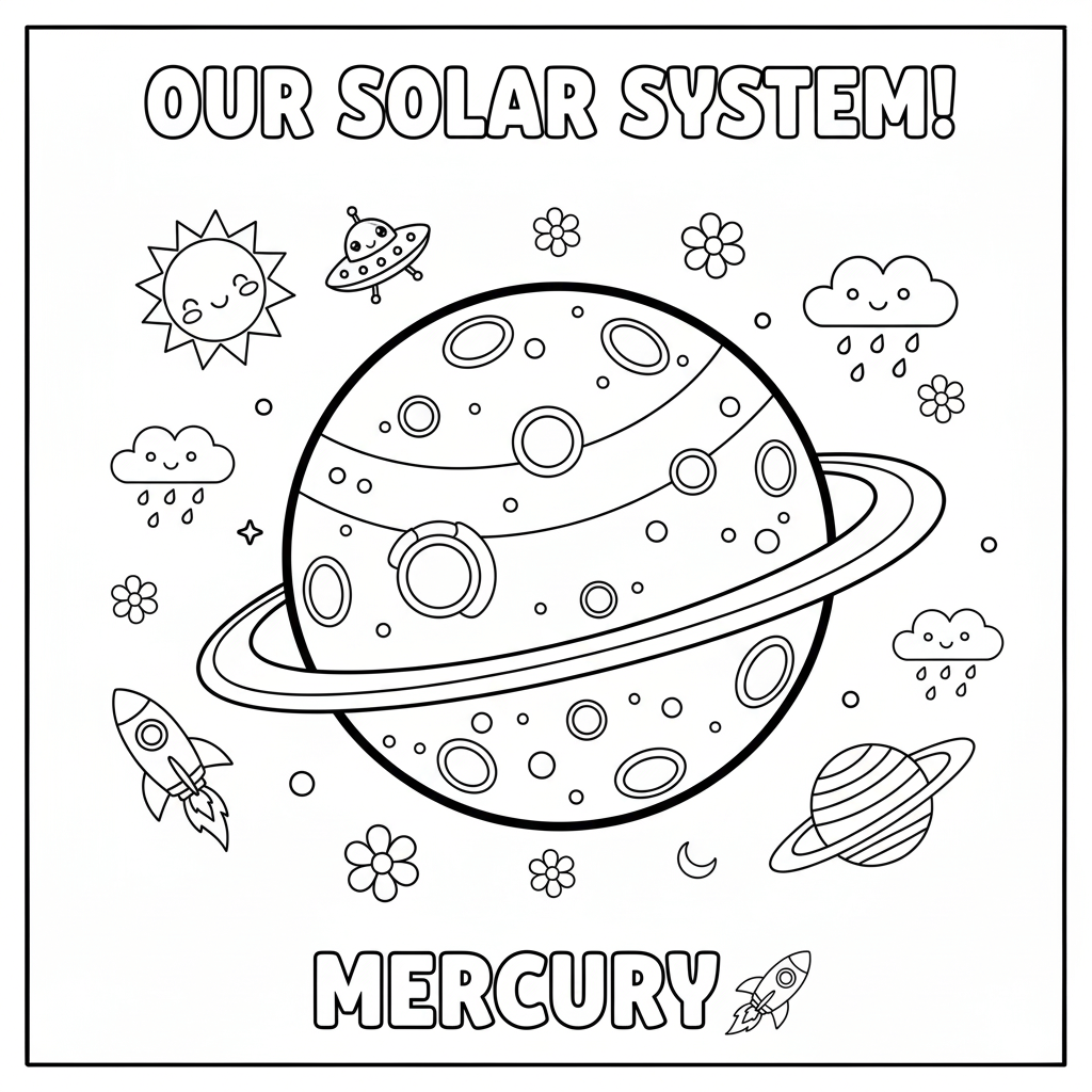 Mercury Coloring Page