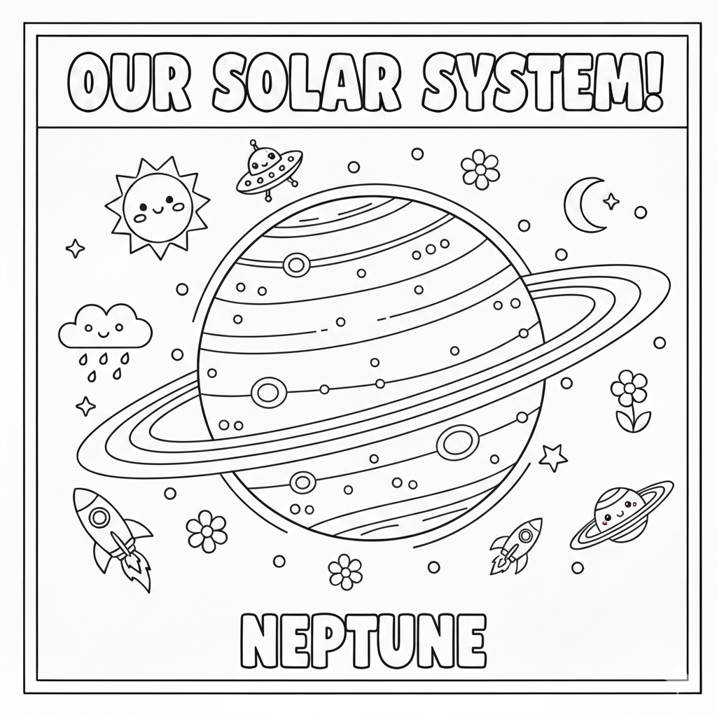 Neptune Coloring Page