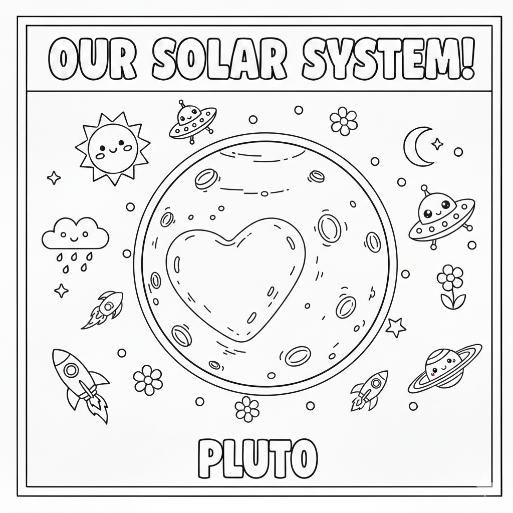 Pluto Coloring Page