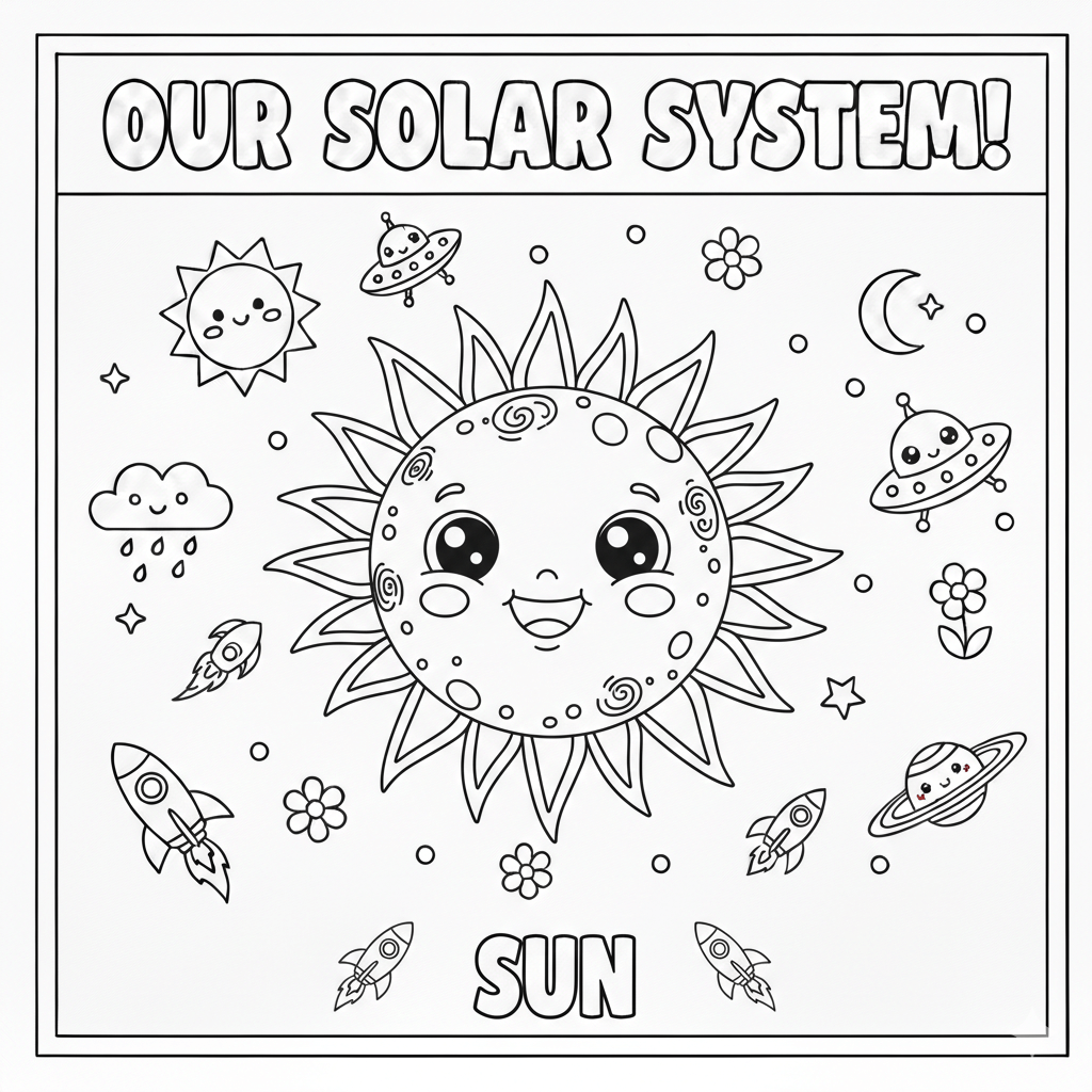 Sun Coloring Page