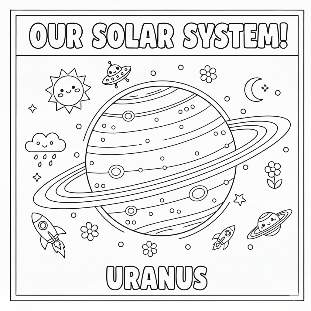 Uranus Coloring Page
