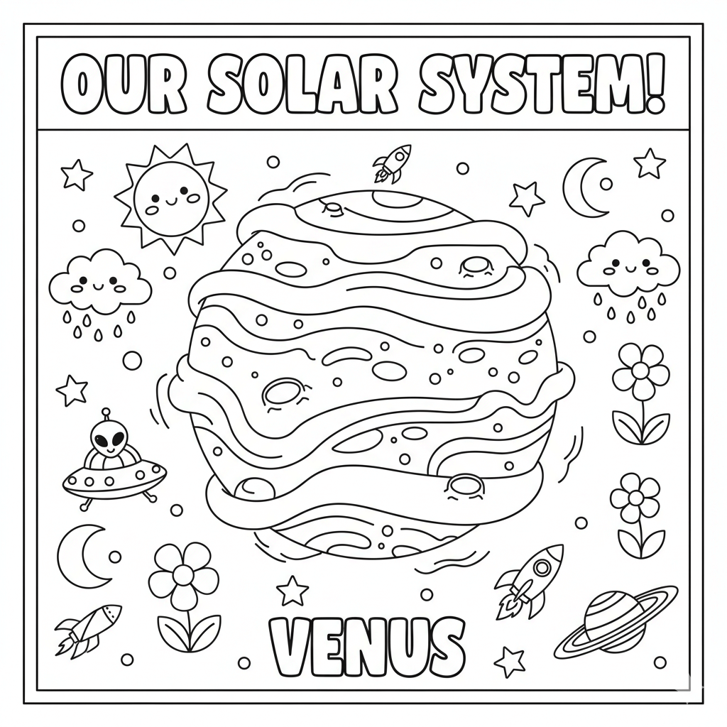 Venus Coloring Page