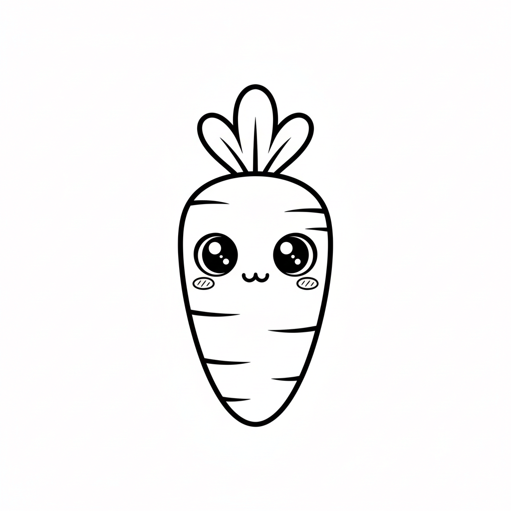 Carrot Coloring Page