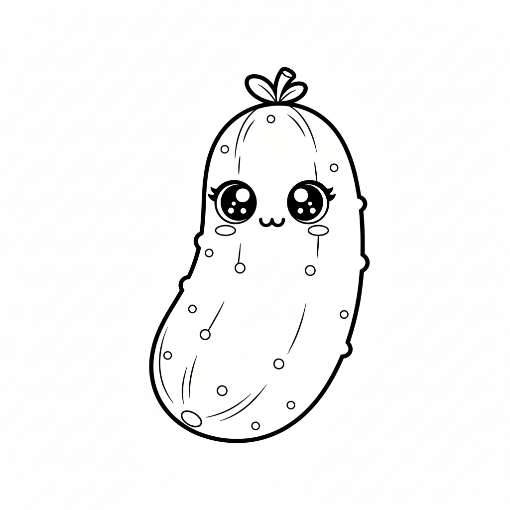 Cucumber Coloring Page