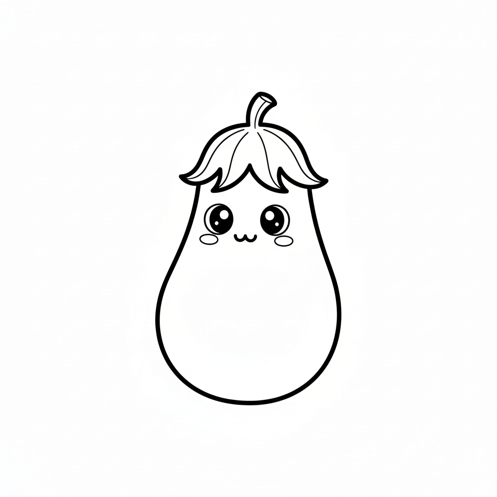 Eggplant Coloring Page