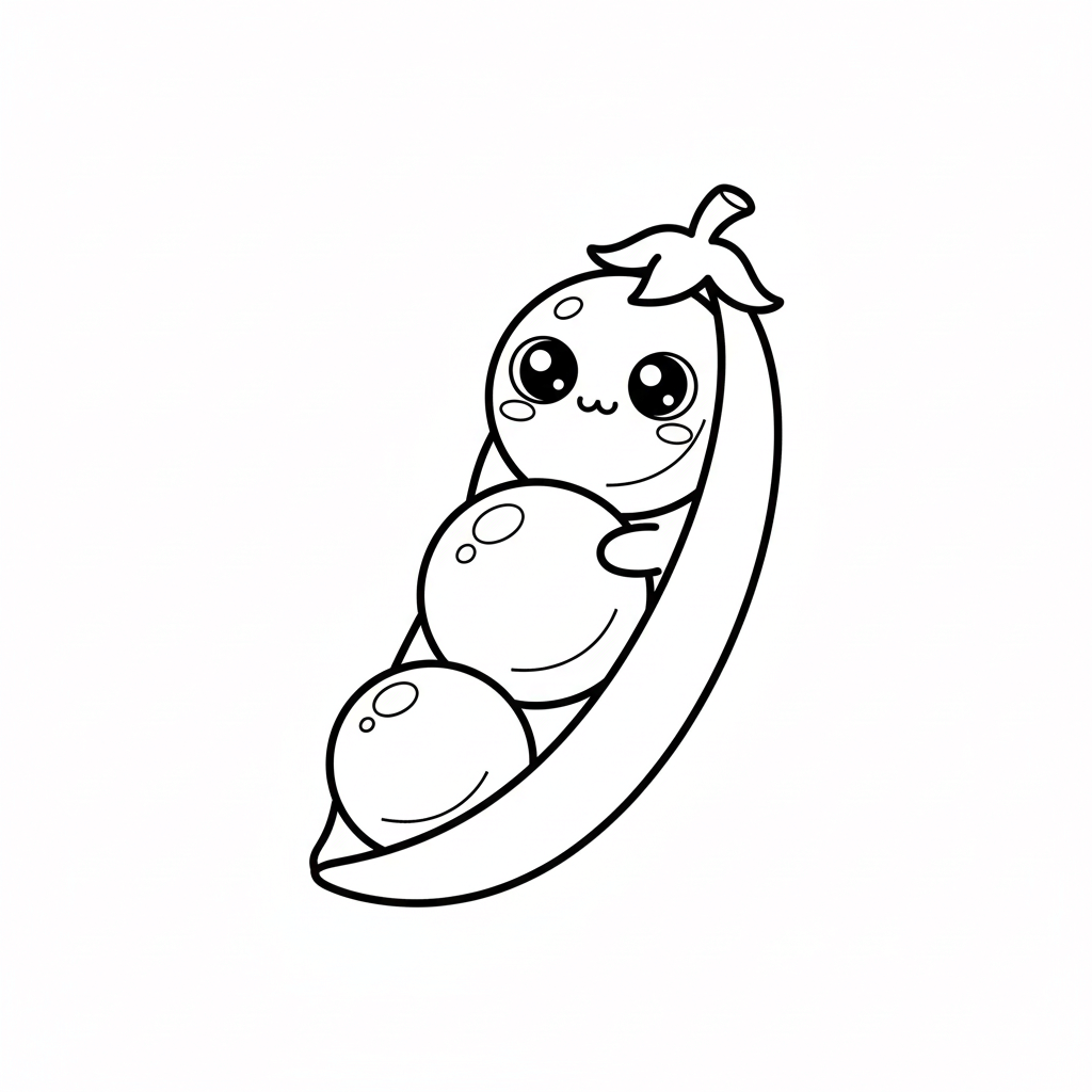 Peas Coloring Page