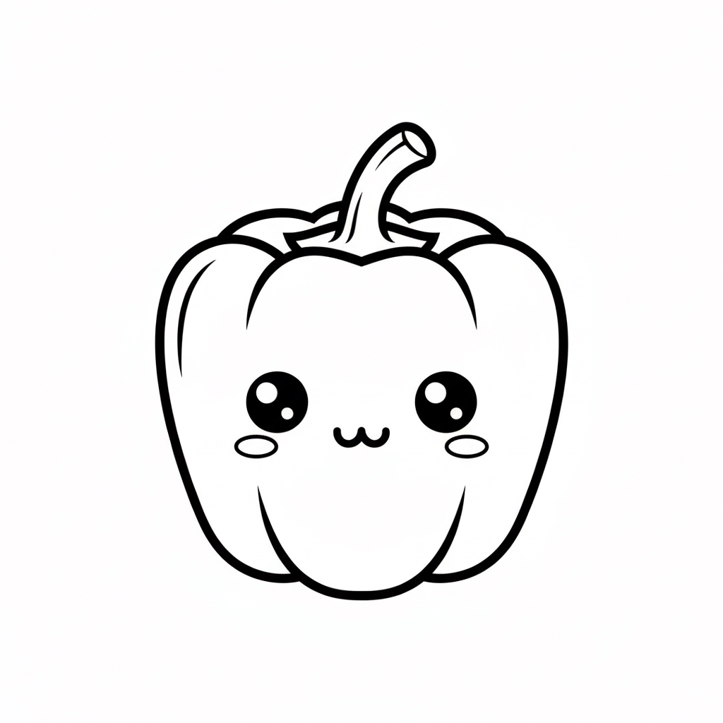 Pepper Coloring Page