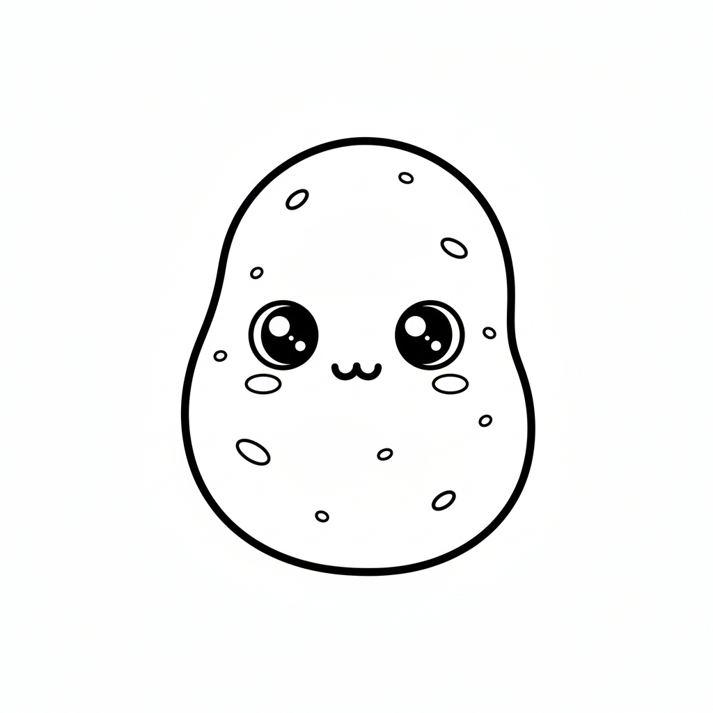Potato Coloring Page